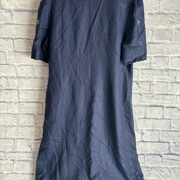 Vintage Fink Modell Sailor Blue Dress with Navigate of Pacific Ocean Buttons XL - Picture 2 of 14